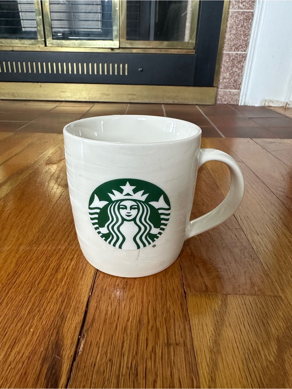 Starbucks 2020 white swirl ceramic 12oz coffee mug